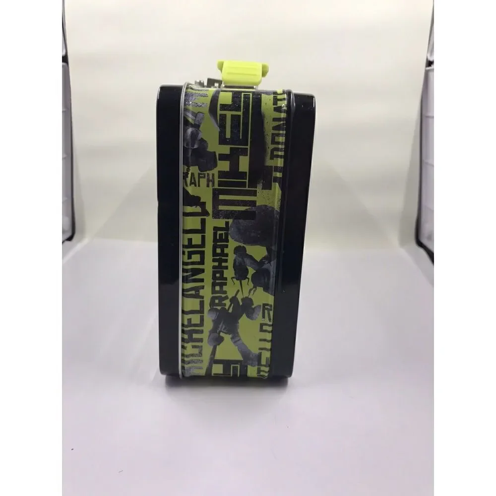 TMNT Turtle Trouble Metal Lunchbox Lunch Box 2012 Embossed Tin Pre-owned